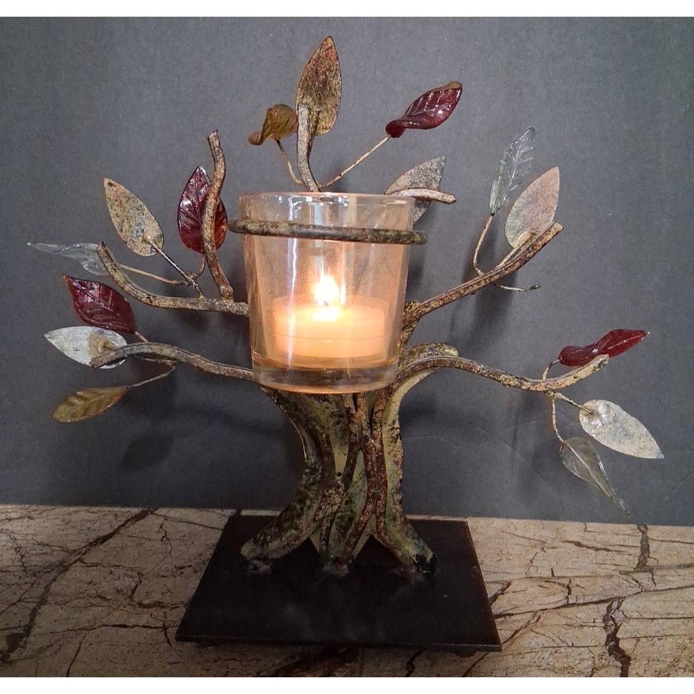 VTG Metal Tea Light Candle Holder
